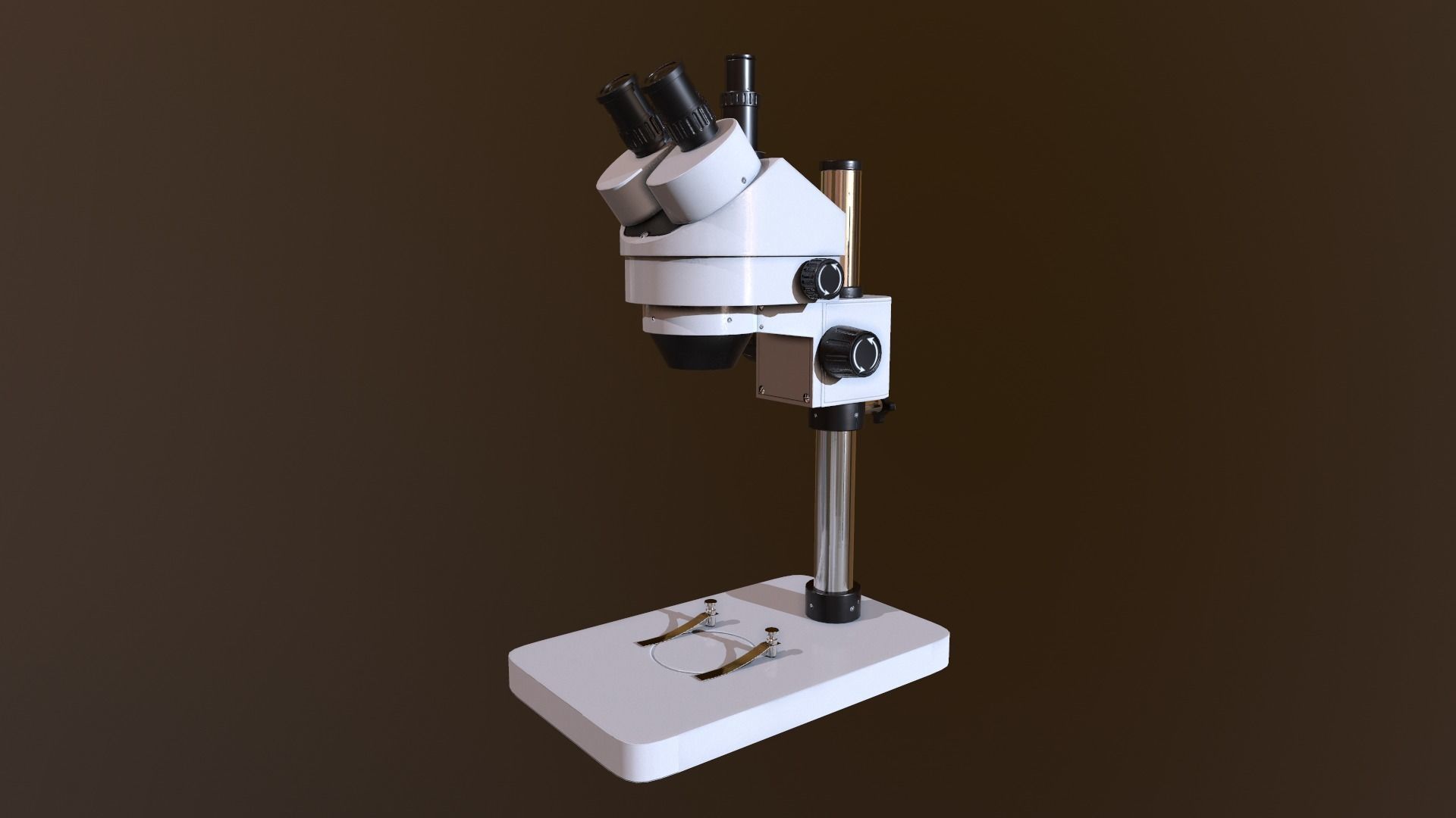 Stereo Microscope Low-poly 3D model_3