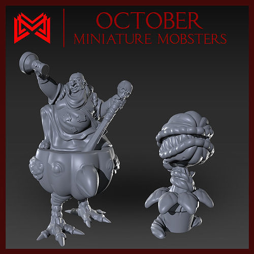 October Miniatures - Pumpkin Theme 3D print model