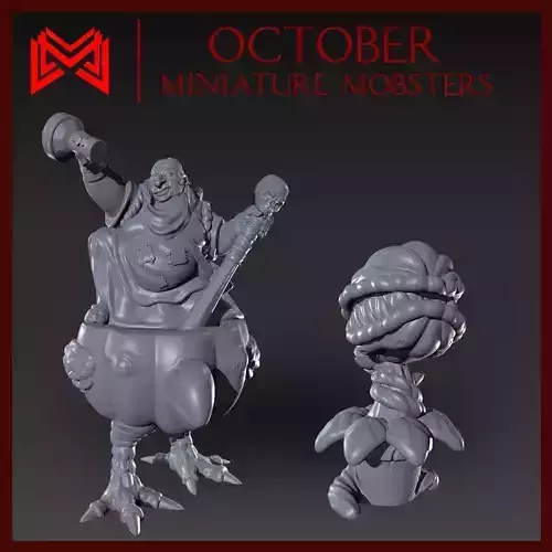 October Miniatures - Pumpkin Theme 3D print model