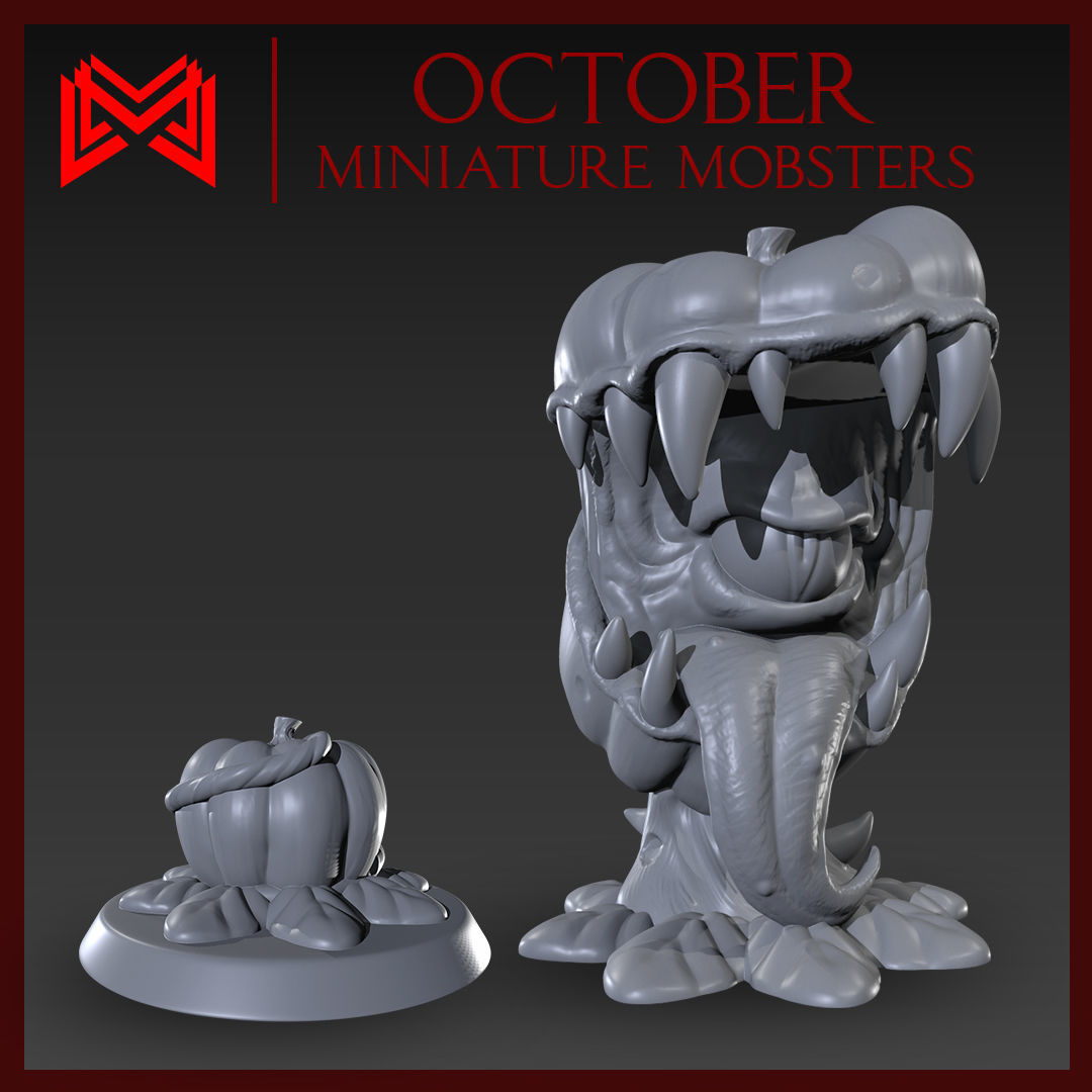 October Miniatures - Pumpkin Theme 3D print model_1