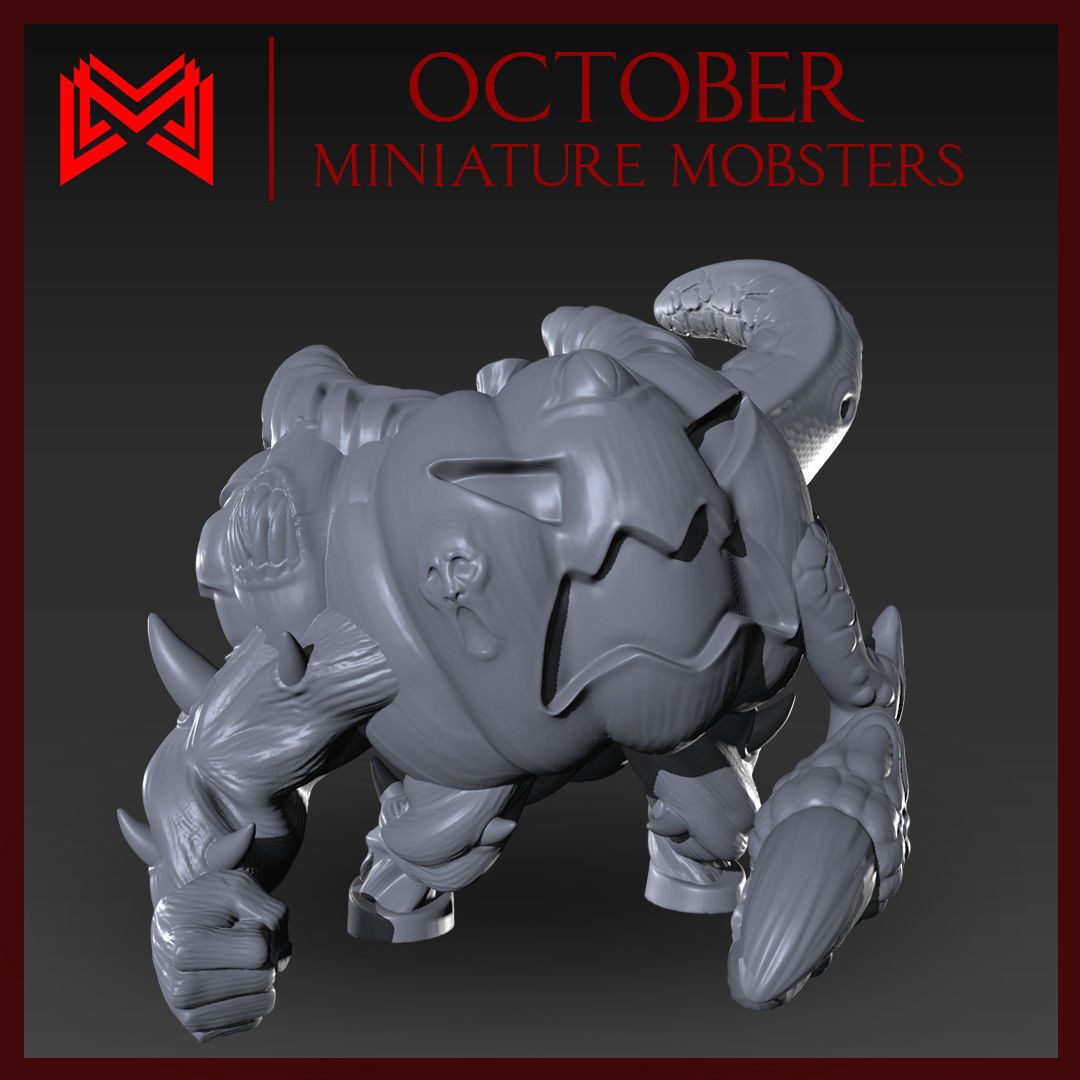October Miniatures - Pumpkin Theme 3D print model_5