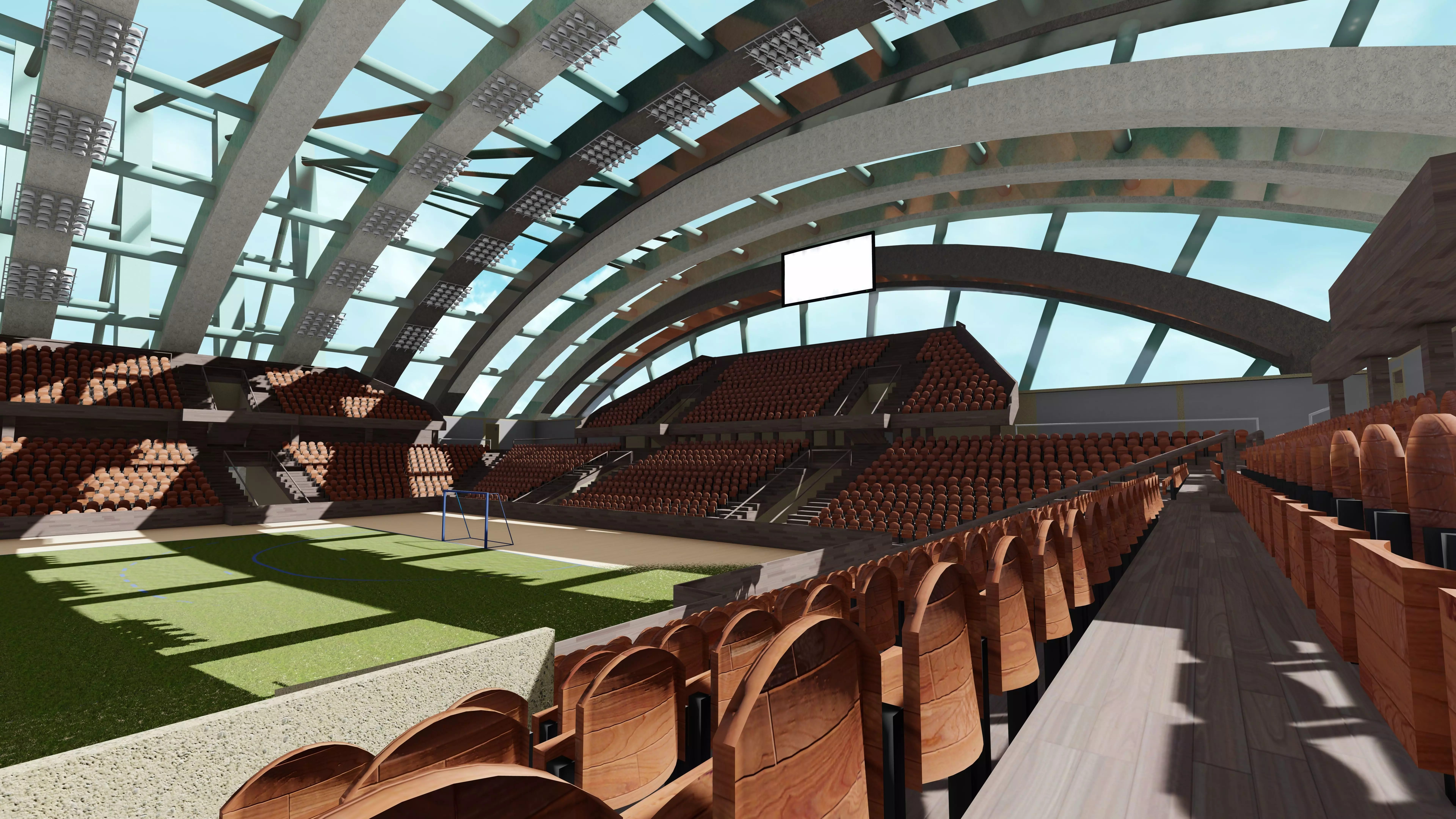 handball arena 3D print model