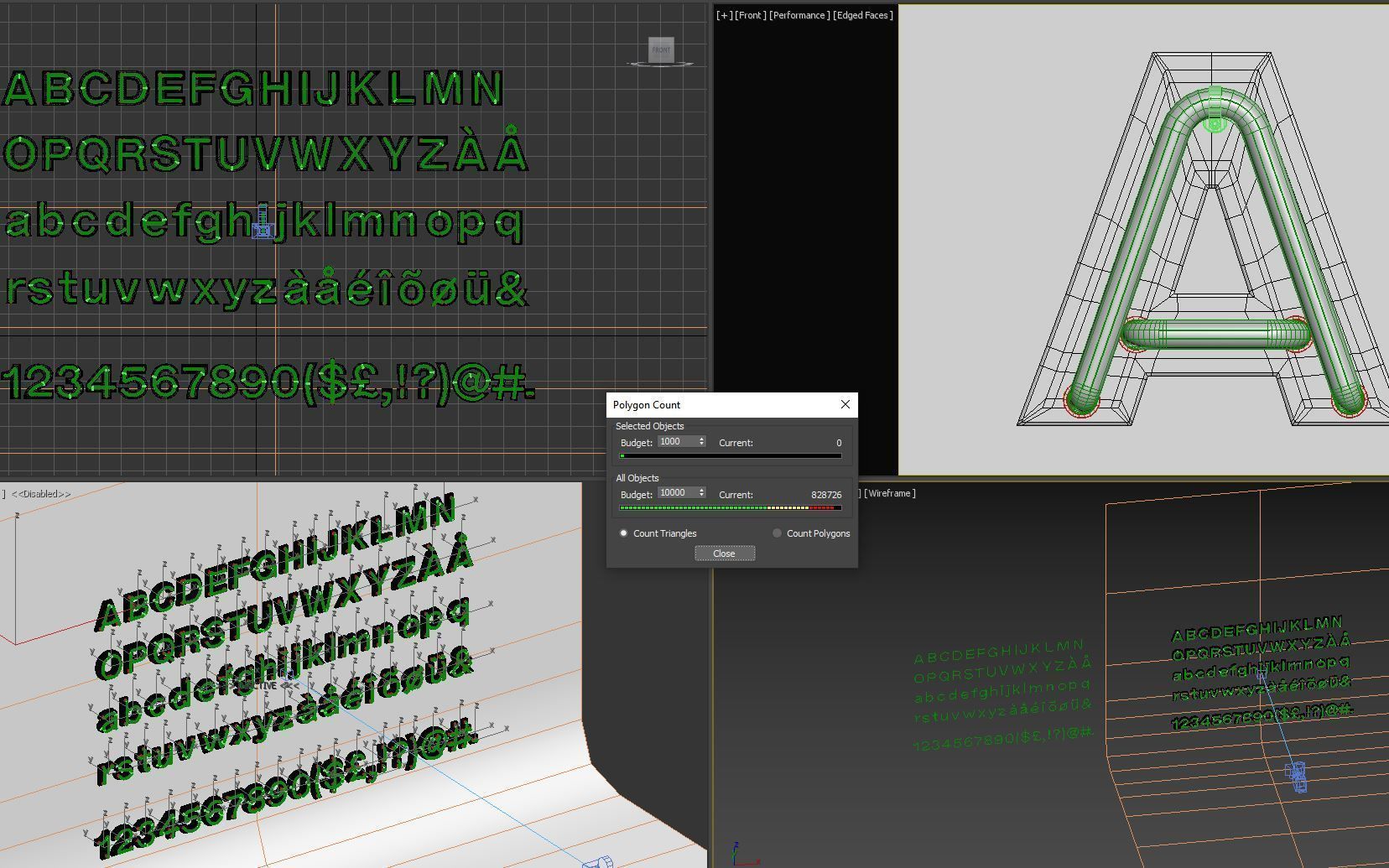 Neon Alphabet  3D model_16