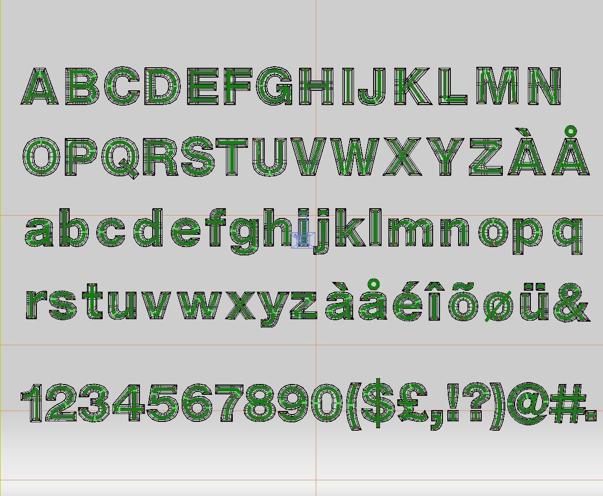 Neon Alphabet  3D model_10