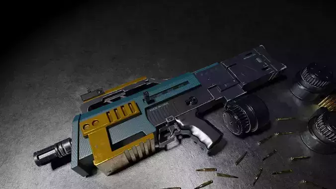 Narkot 69 SMG Low-poly 3D model