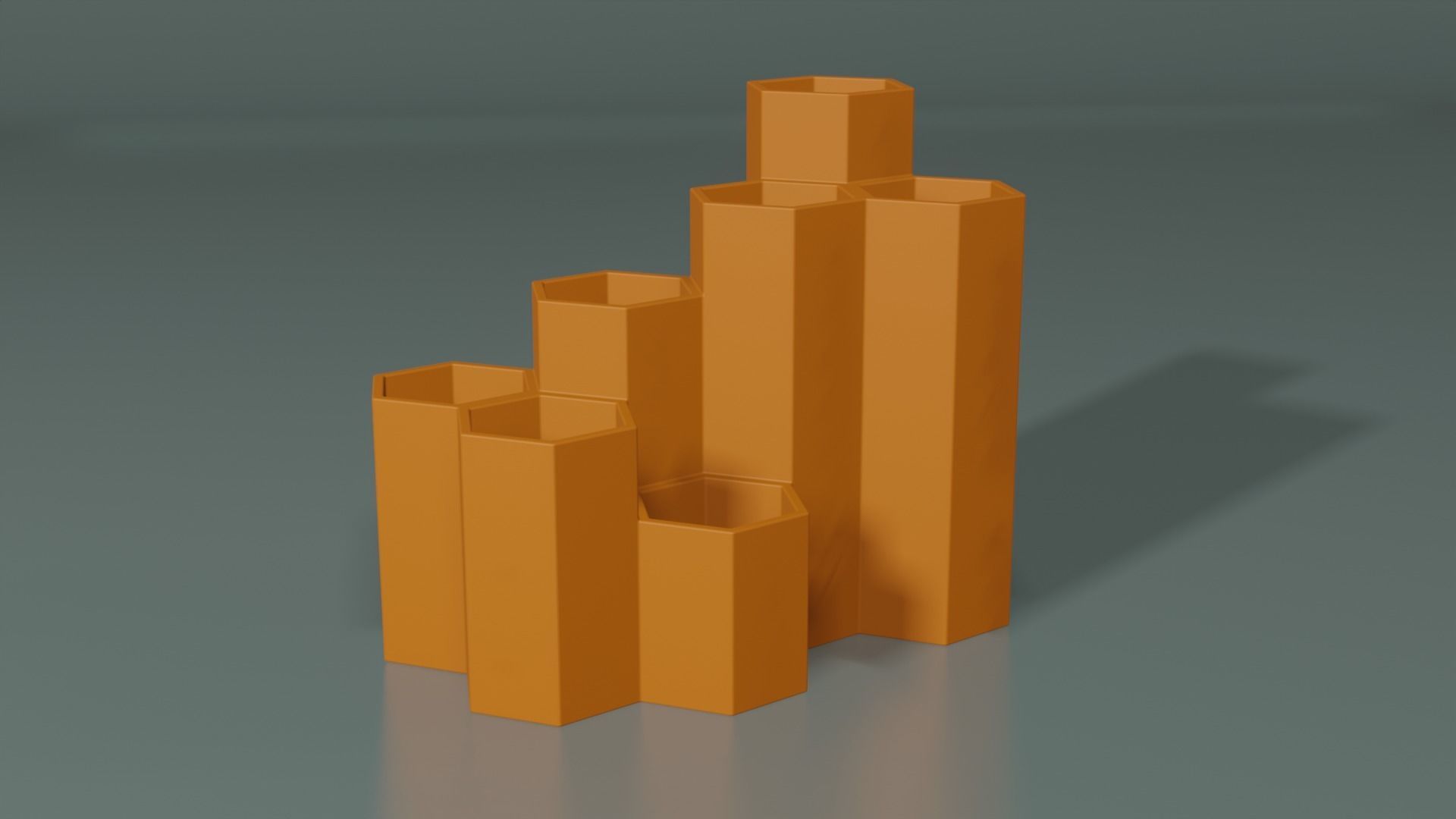 Hive Pen Holder 3D print model_4