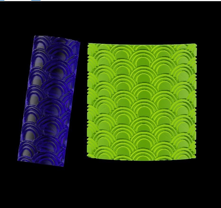 4 SEAMLESS TEXTURE ROLLER 3D print model 3D print model_1