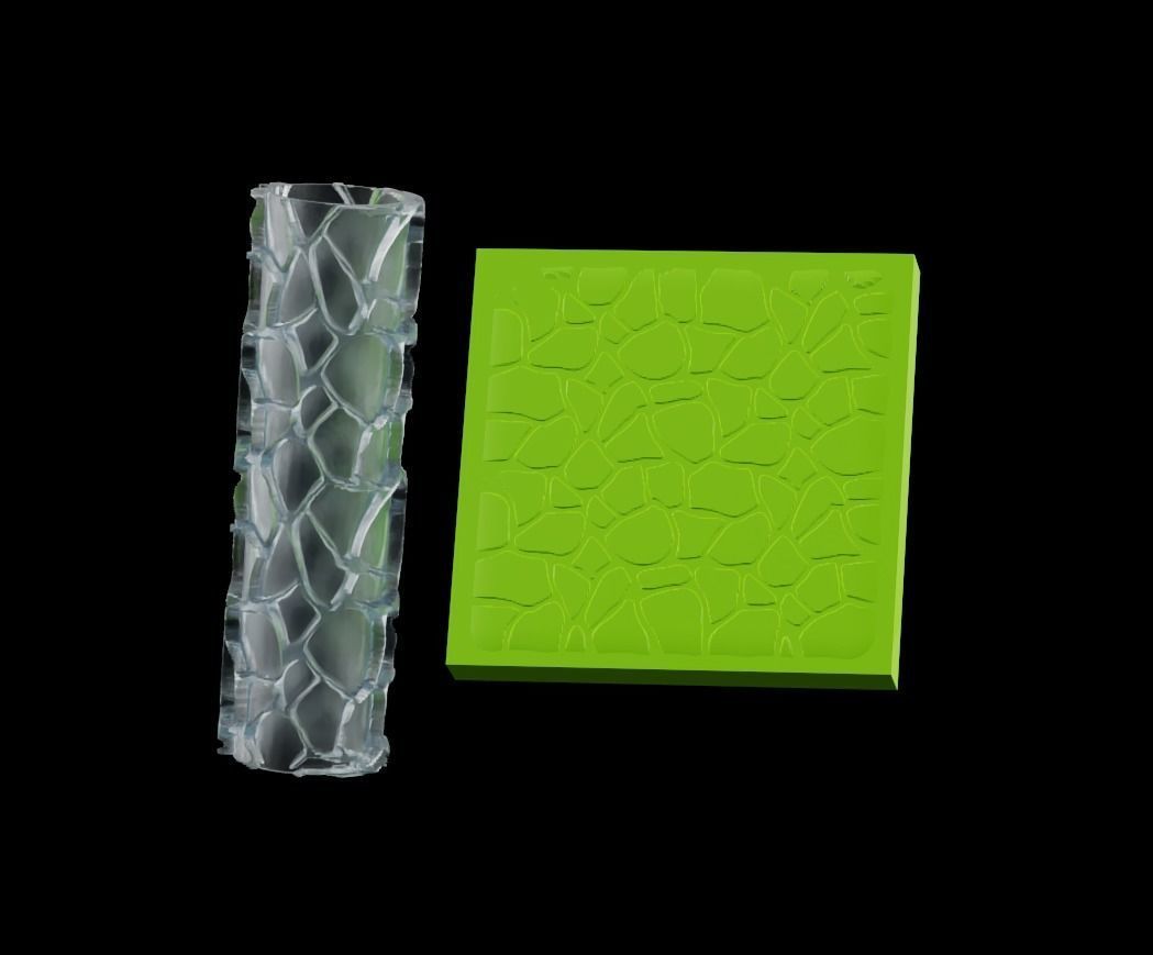 4 SEAMLESS TEXTURE ROLLER 3D print model 3D print model_2
