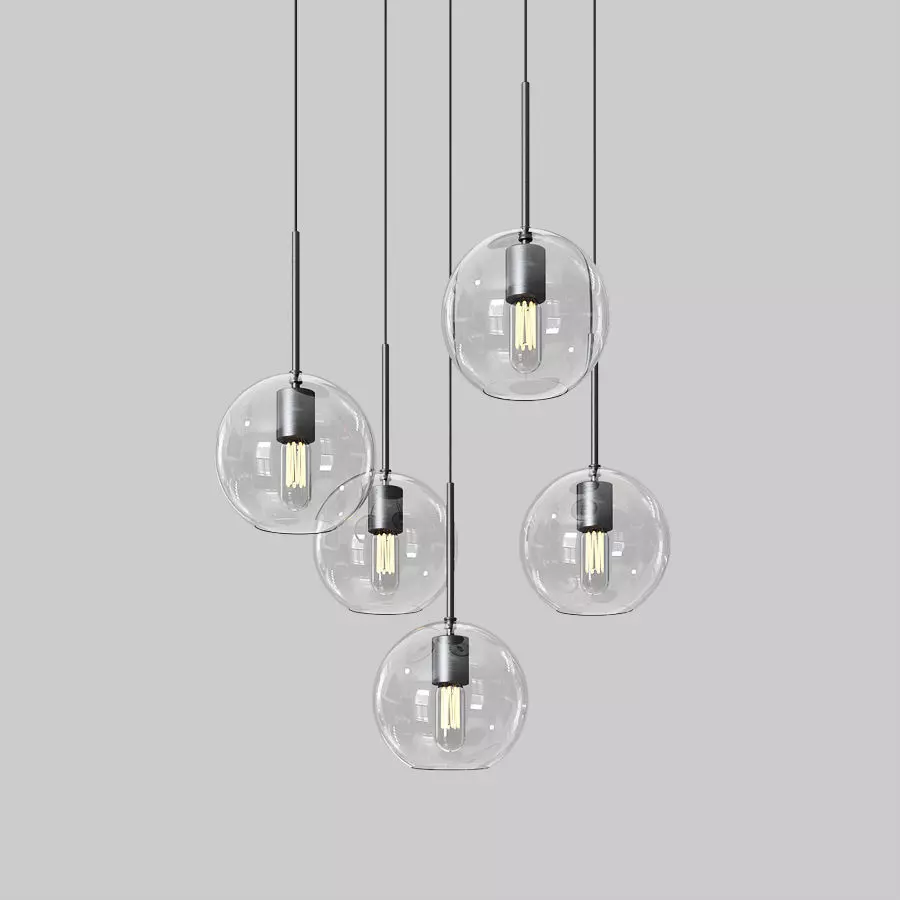 Jamie Cluster Pendant Light 3D model