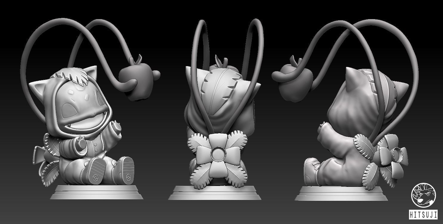 Bulbasaur ItsBirdy Style 3D print model_1