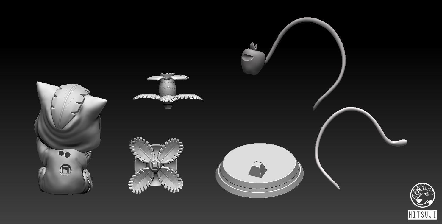 Bulbasaur ItsBirdy Style 3D print model_2