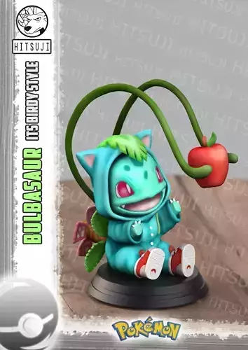 Bulbasaur ItsBirdy Style 3D print model