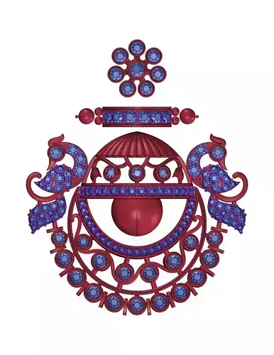 Earrings indian ornament