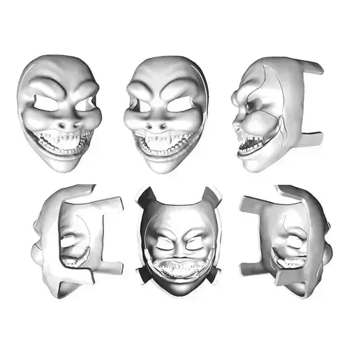 Fantasy Fiction Sci-Fi Alien Monster Character Mask 3D print model