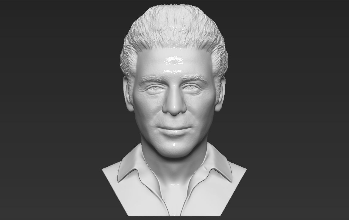 Cosmo Kramer from Seinfeld bust 3D printing ready stl obj 3D print model_5