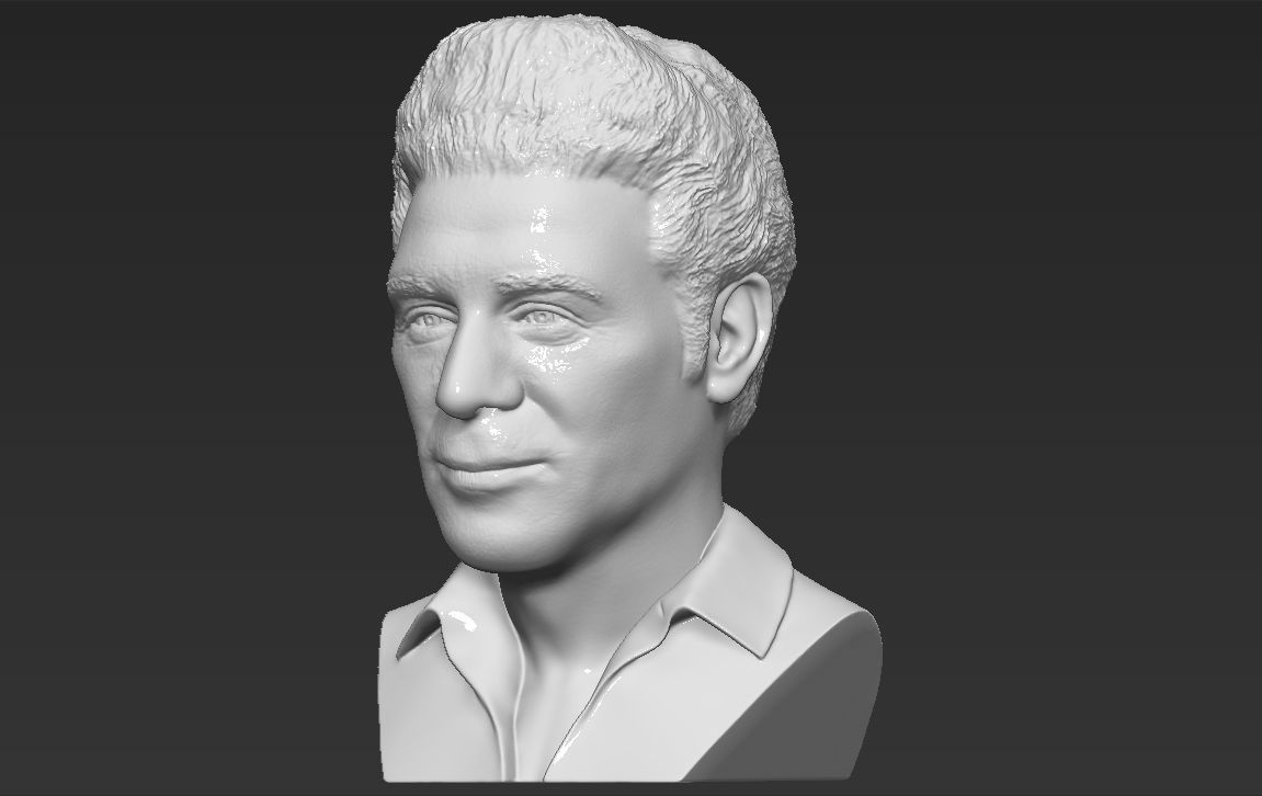 Cosmo Kramer from Seinfeld bust 3D printing ready stl obj 3D print model_7
