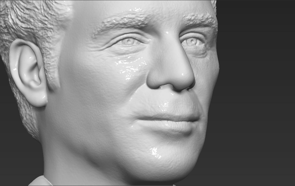 Cosmo Kramer from Seinfeld bust 3D printing ready stl obj 3D print model_25