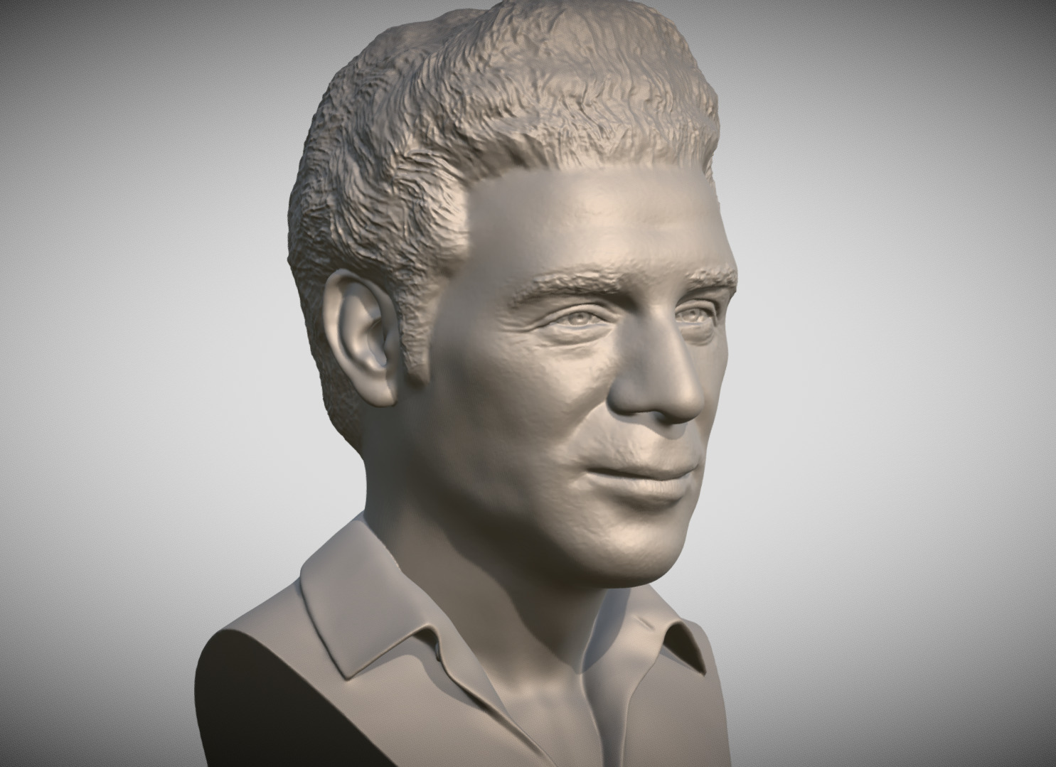 Cosmo Kramer from Seinfeld bust 3D printing ready stl obj 3D print model_3