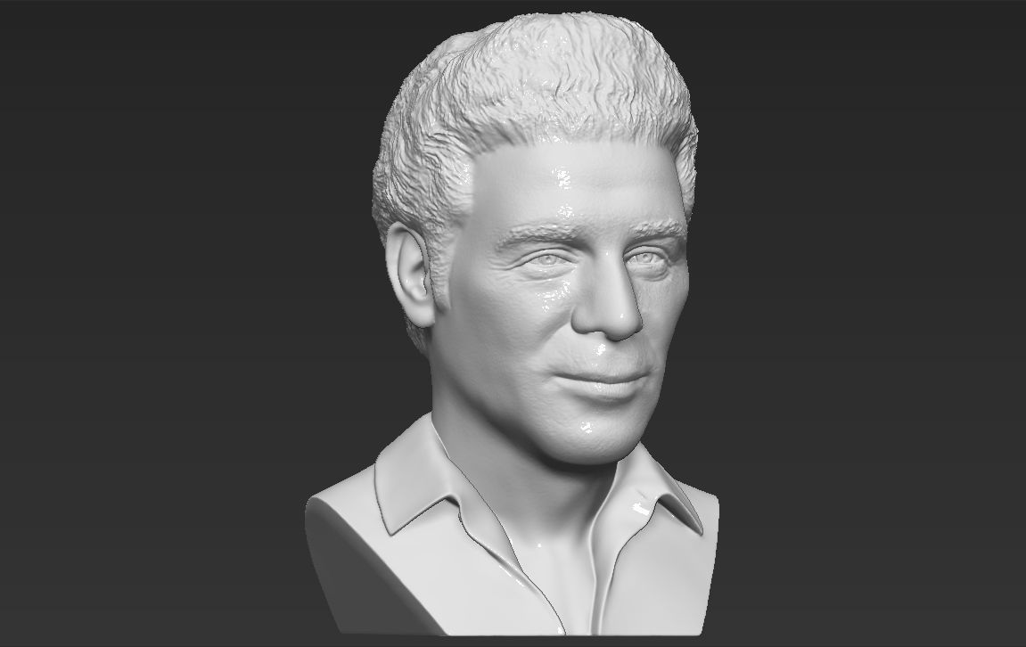 Cosmo Kramer from Seinfeld bust 3D printing ready stl obj 3D print model_16