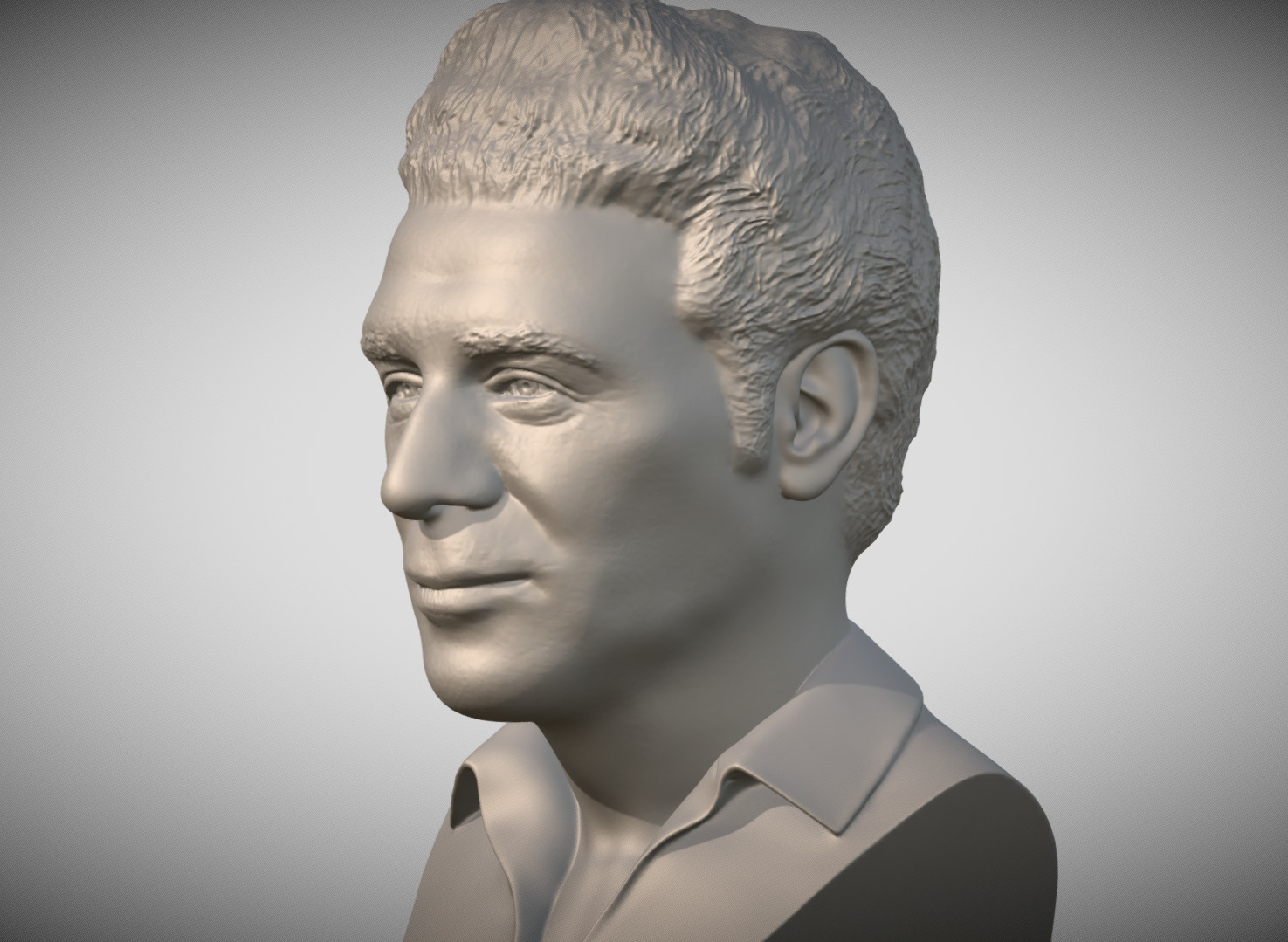 Cosmo Kramer from Seinfeld bust 3D printing ready stl obj 3D print model_4