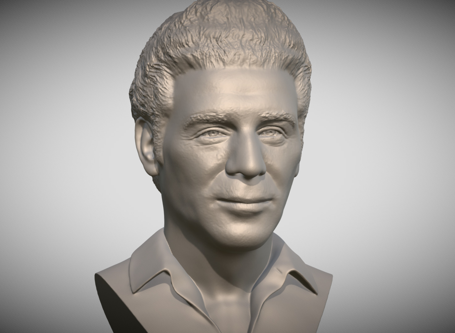 Cosmo Kramer from Seinfeld bust 3D printing ready stl obj 3D print model_2