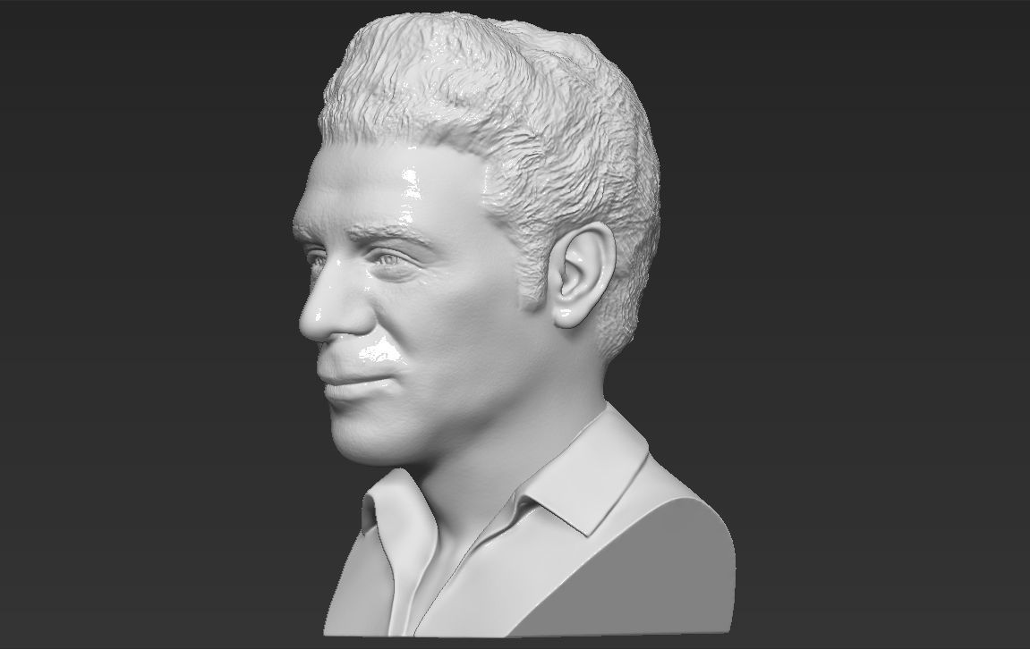 Cosmo Kramer from Seinfeld bust 3D printing ready stl obj 3D print model_8