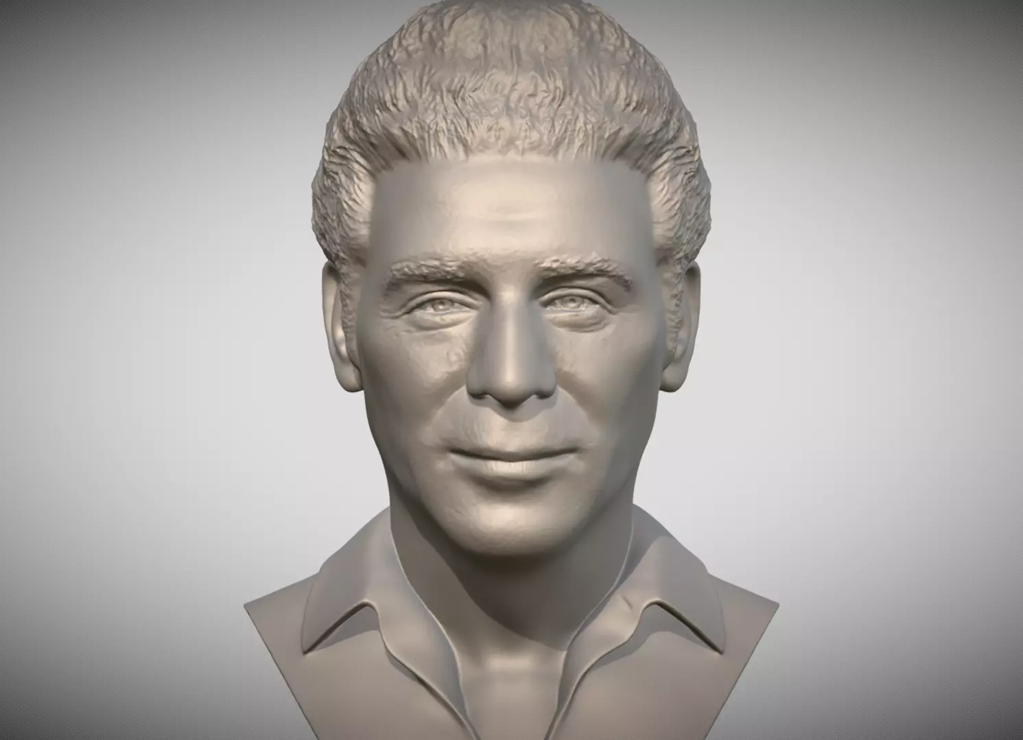 Cosmo Kramer from Seinfeld bust 3D printing ready stl obj 3D print model_0