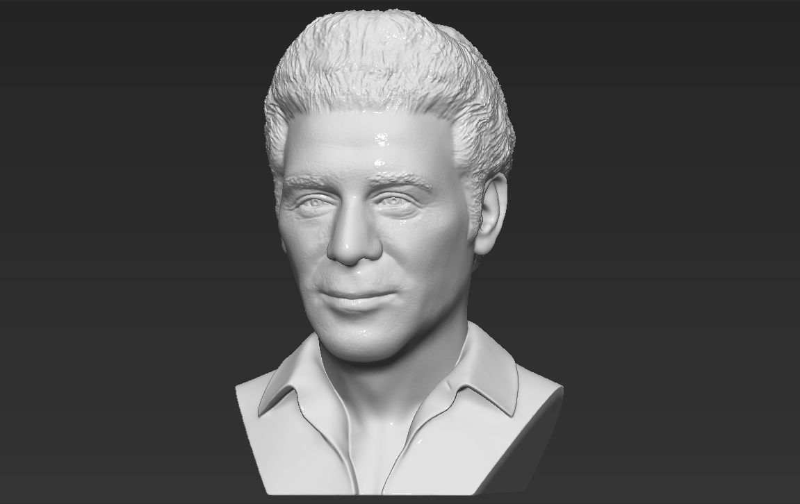 Cosmo Kramer from Seinfeld bust 3D printing ready stl obj 3D print model_6