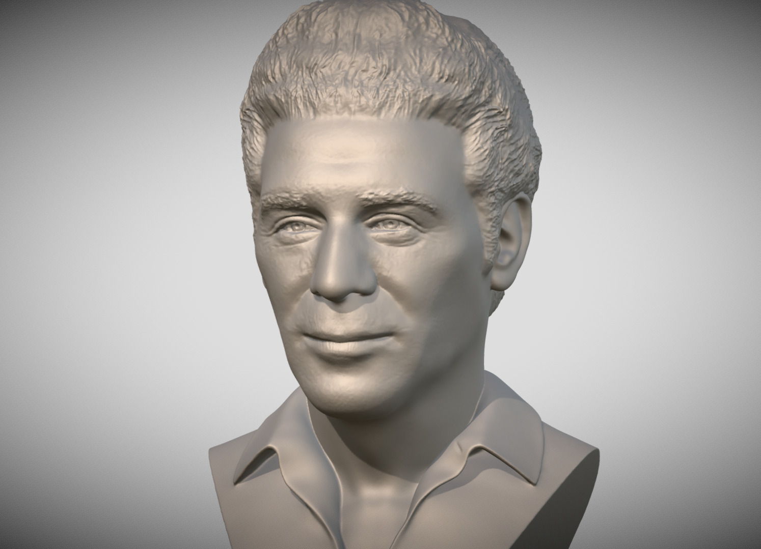 Cosmo Kramer from Seinfeld bust 3D printing ready stl obj 3D print model_1