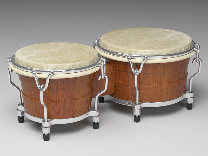 Bongo Drums 3D model