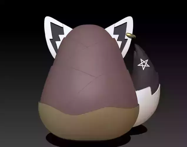 ORUYANKE SHIRAKAMI FUBUKI MASCOT HOLOLIVE VTUBER 3D print model