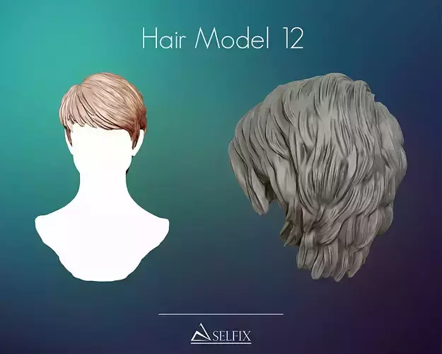 Hairstyle 12 3D print model