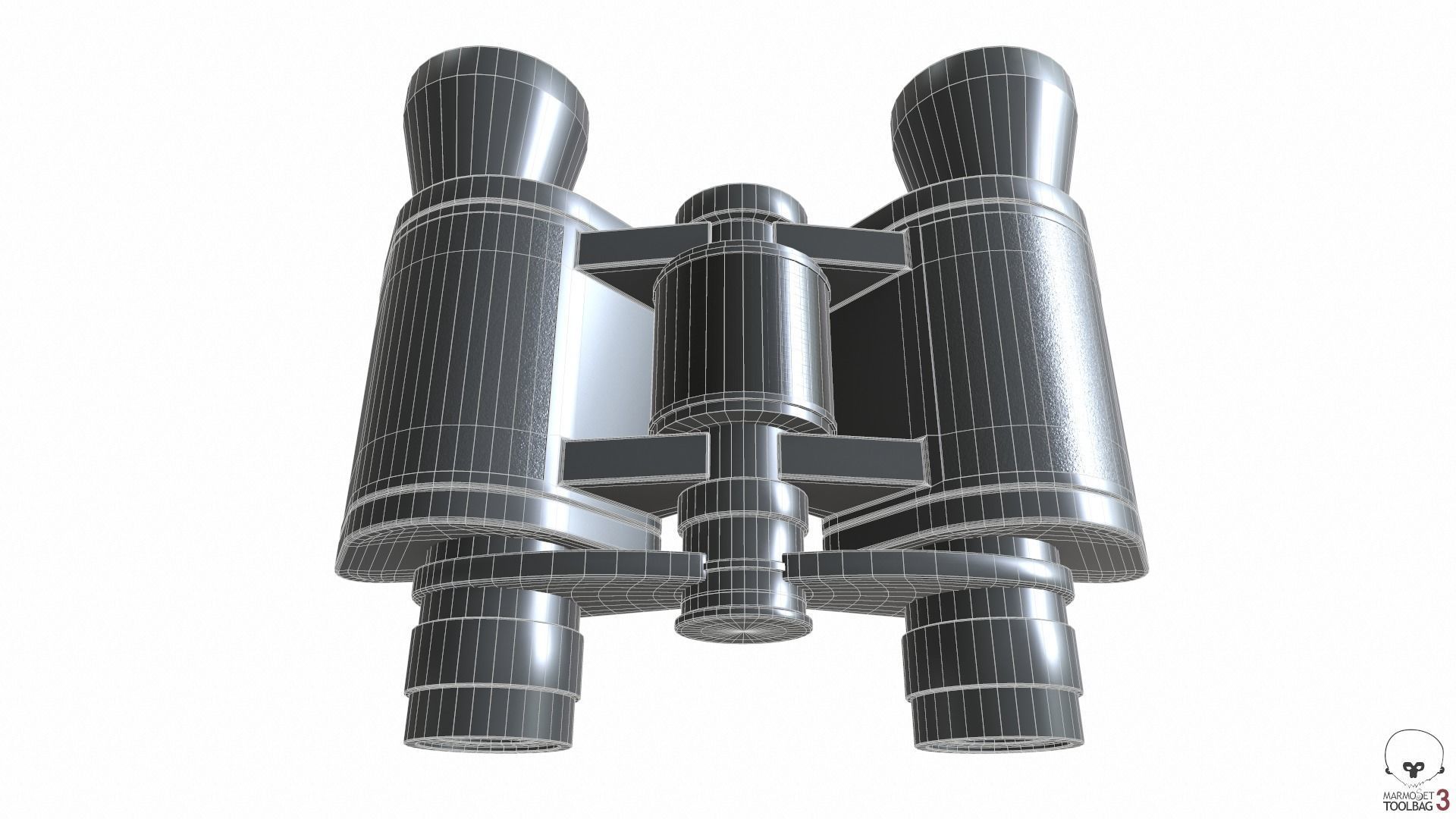 Binoculars Collection Low-poly 3D model_20