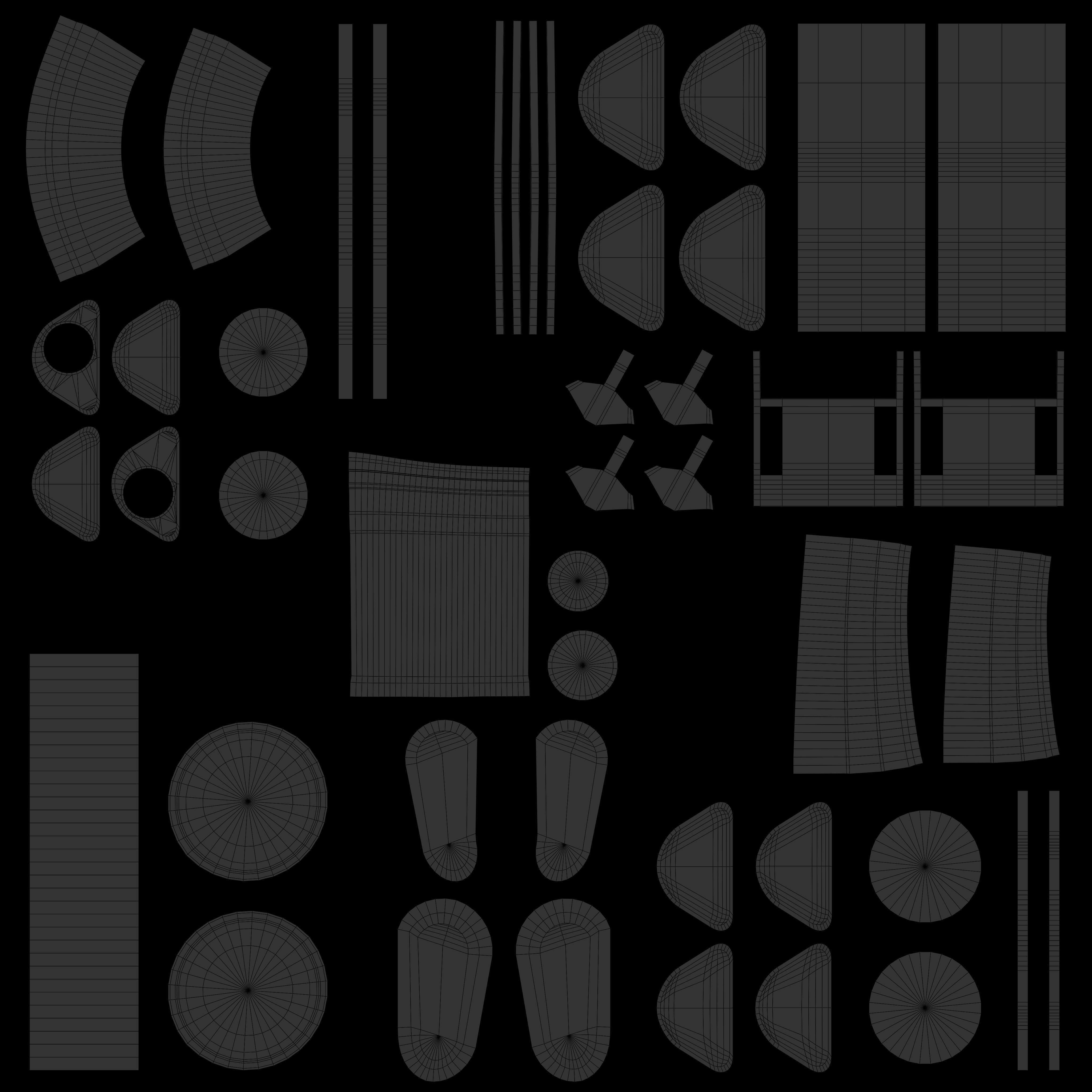 Binoculars Collection Low-poly 3D model_30