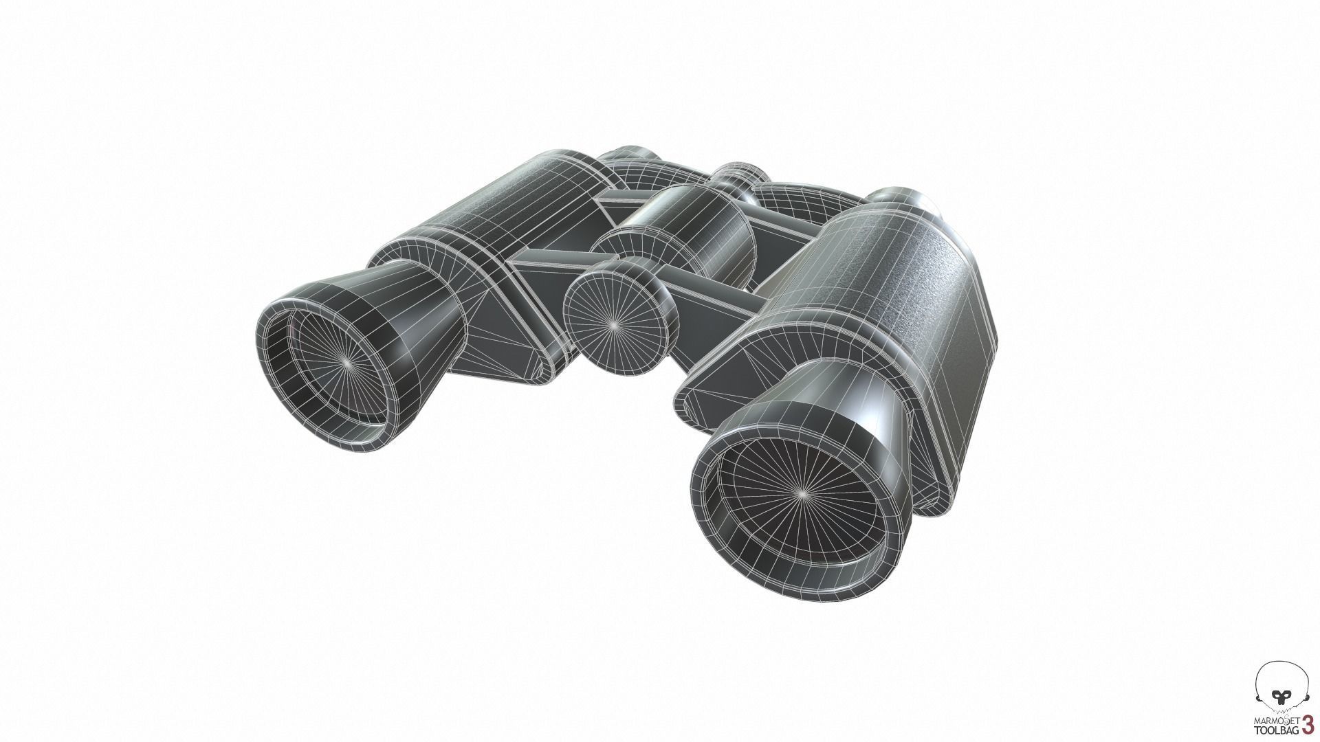 Binoculars Collection Low-poly 3D model_16