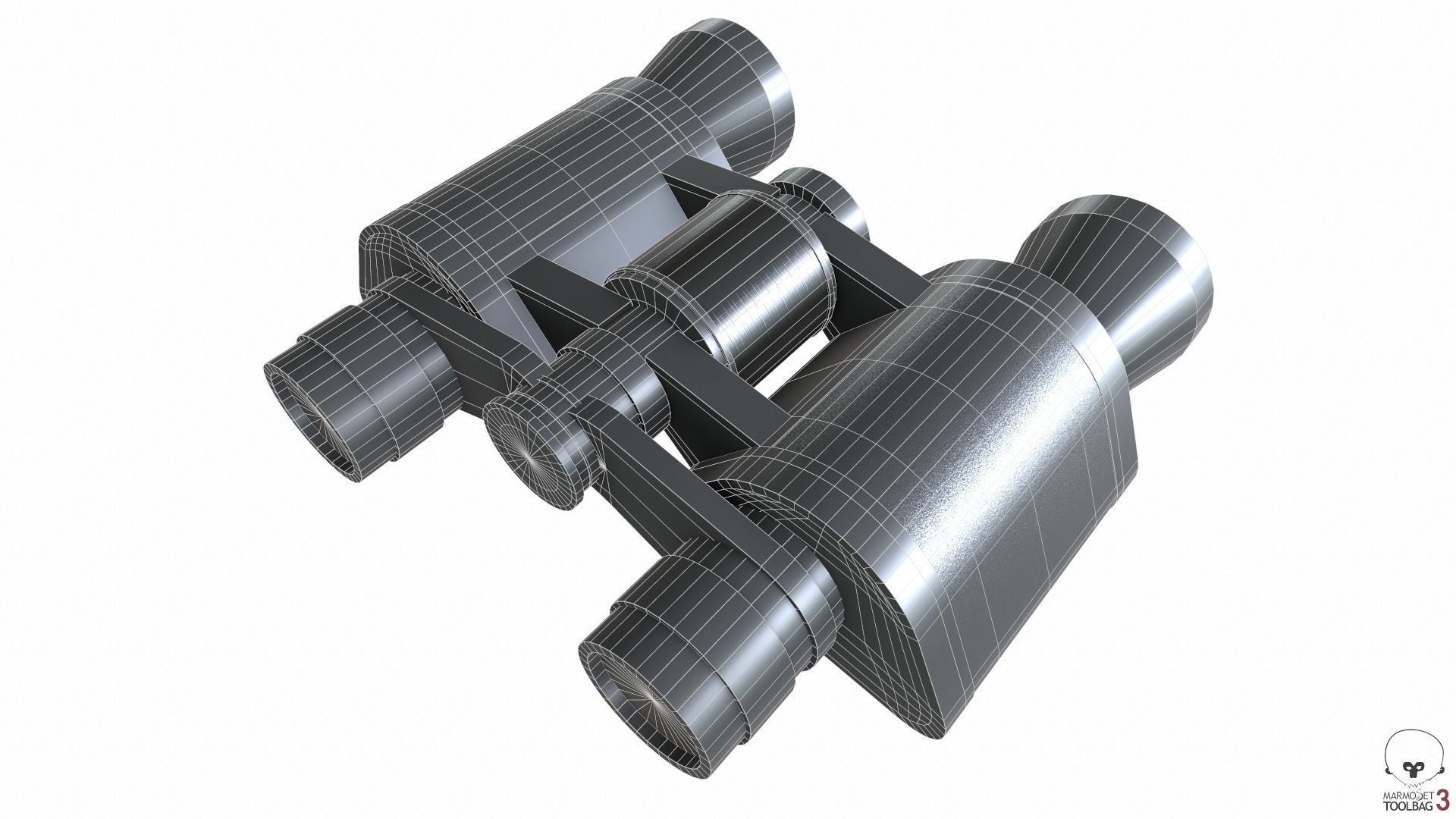 Binoculars Collection Low-poly 3D model_25