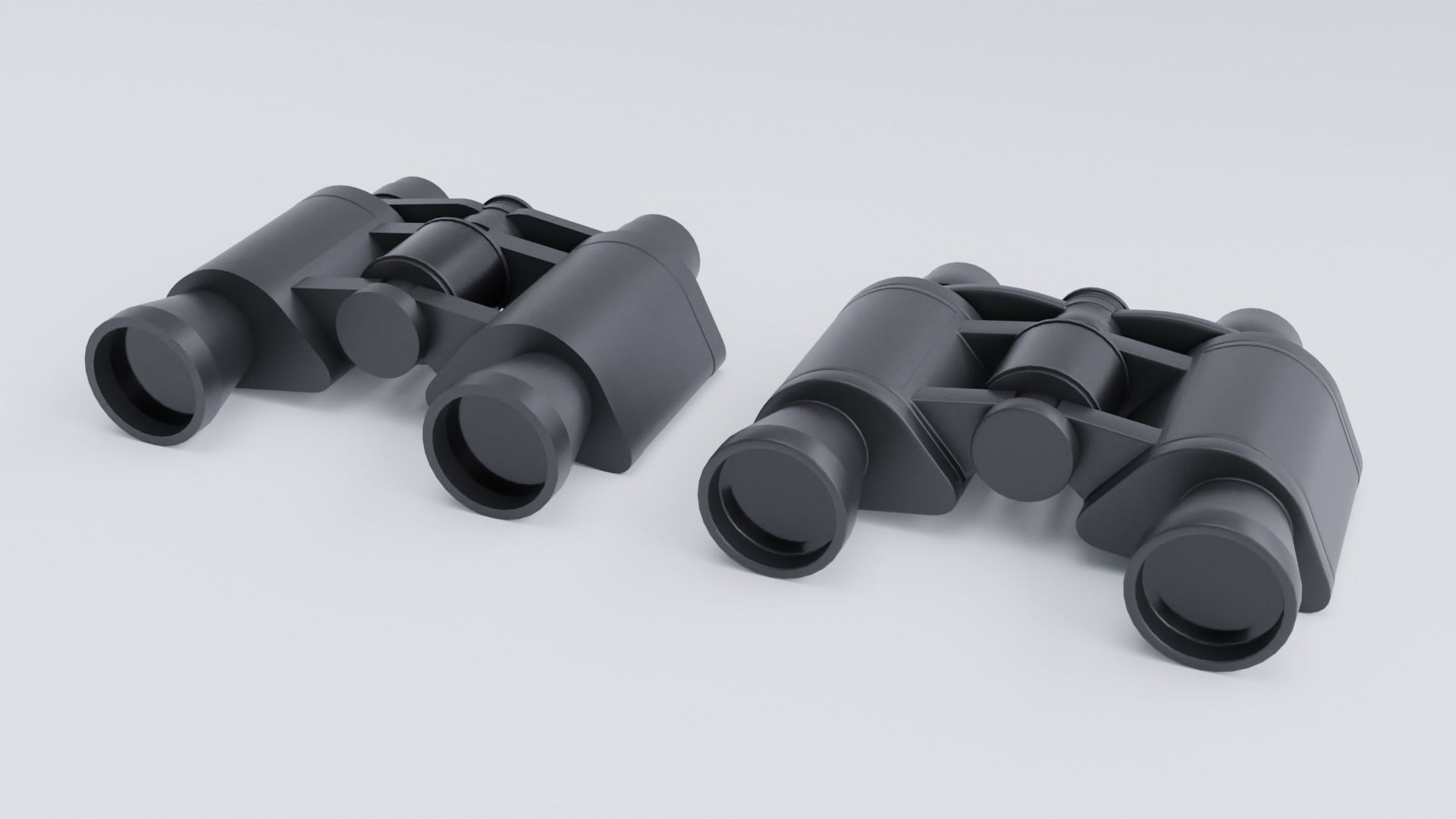 Binoculars Collection Low-poly 3D model_4