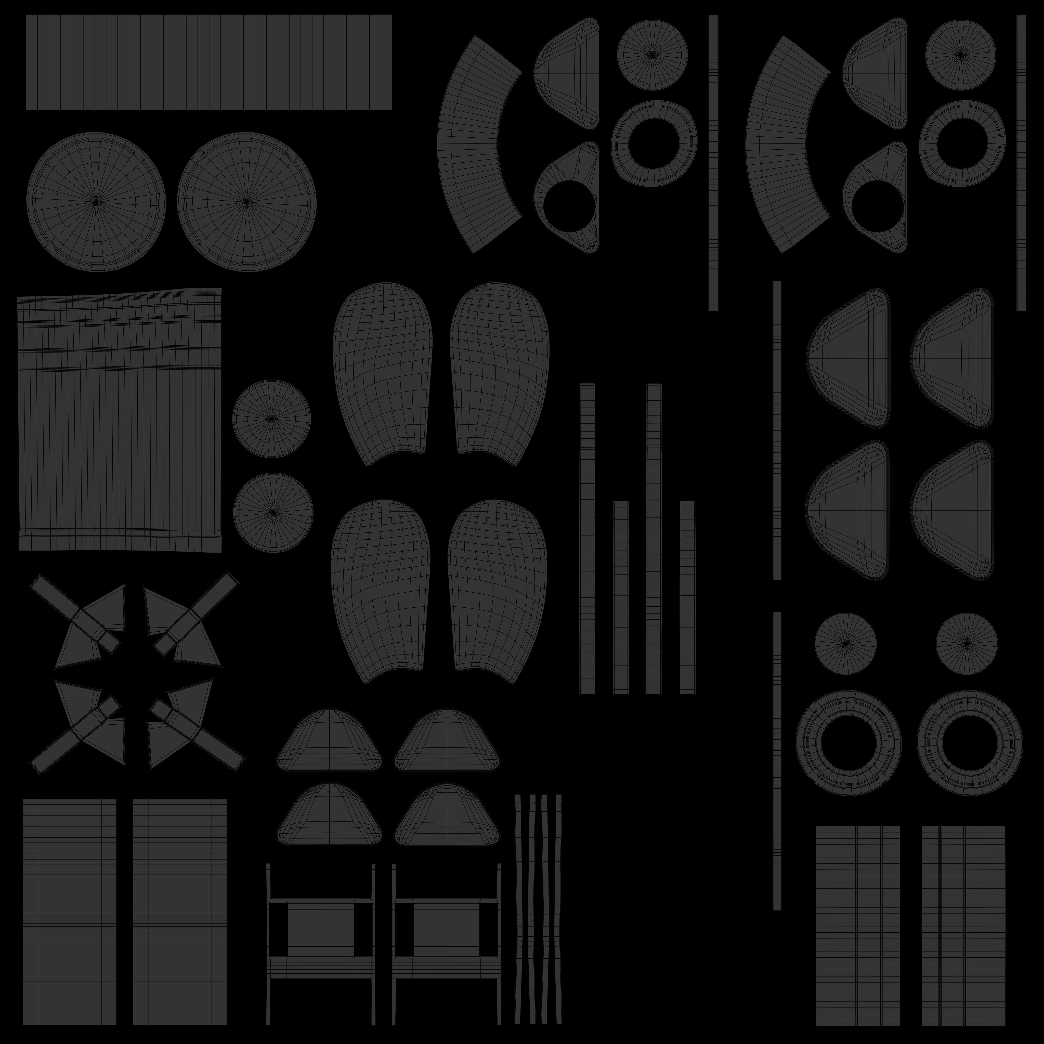Binoculars Collection Low-poly 3D model_29
