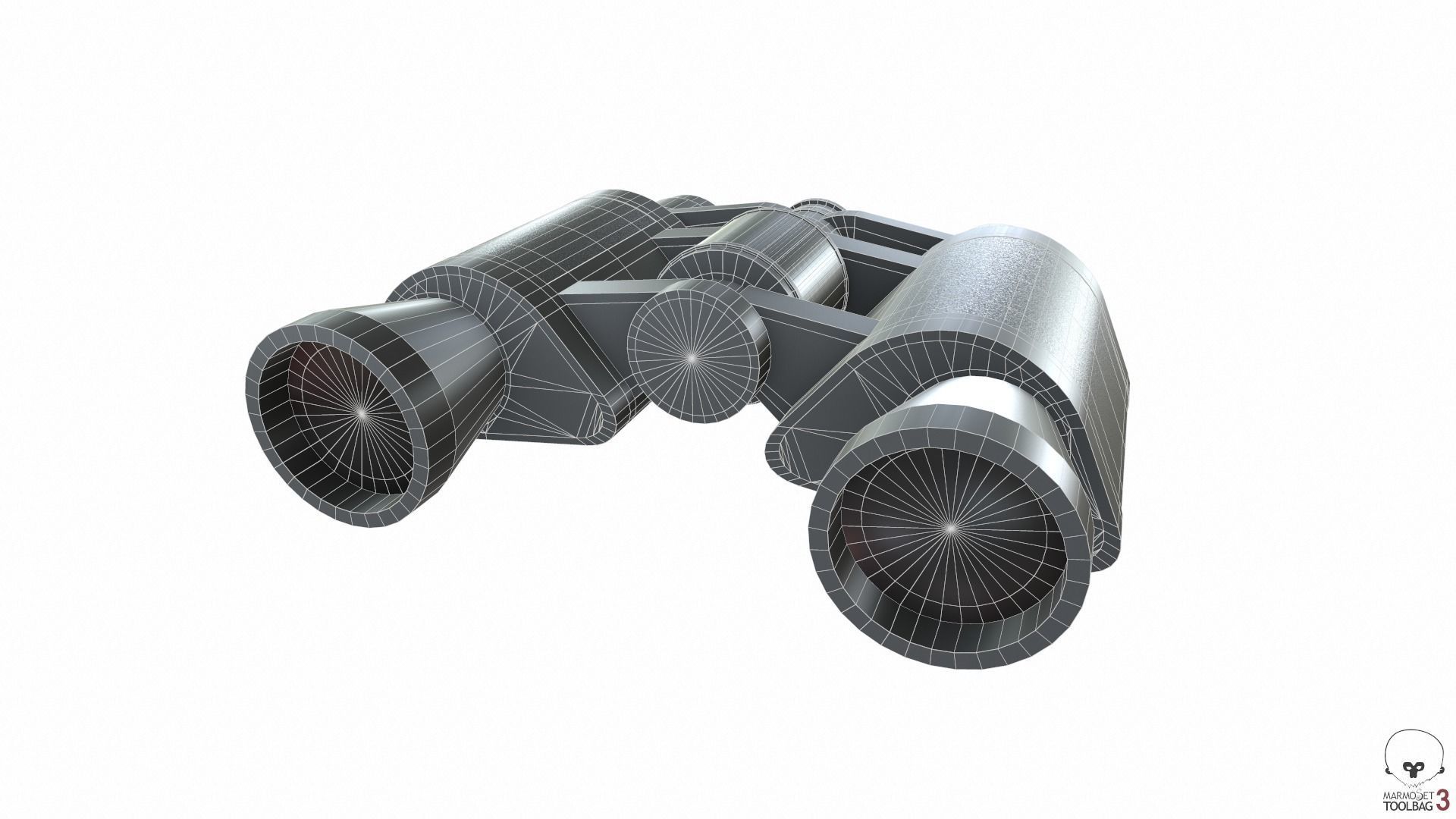 Binoculars Collection Low-poly 3D model_21