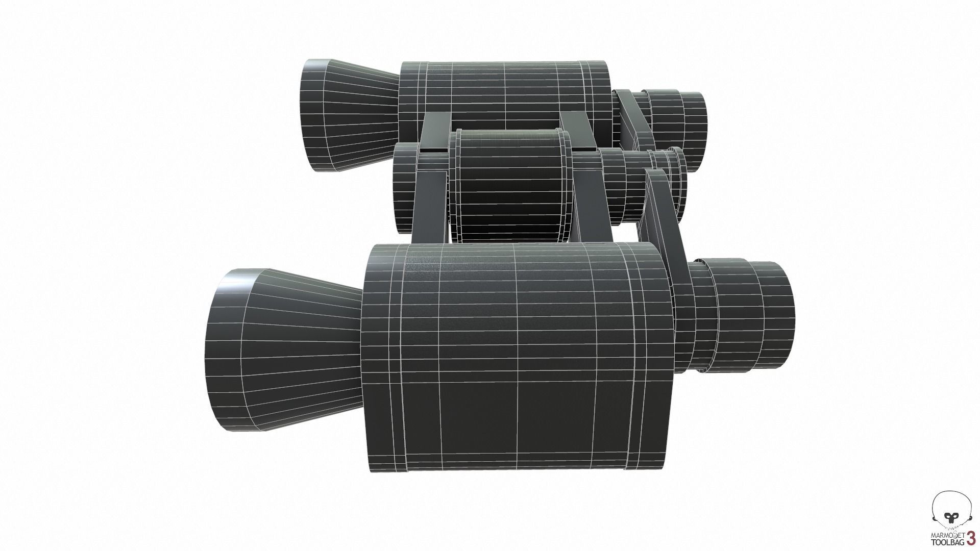 Binoculars Collection Low-poly 3D model_22