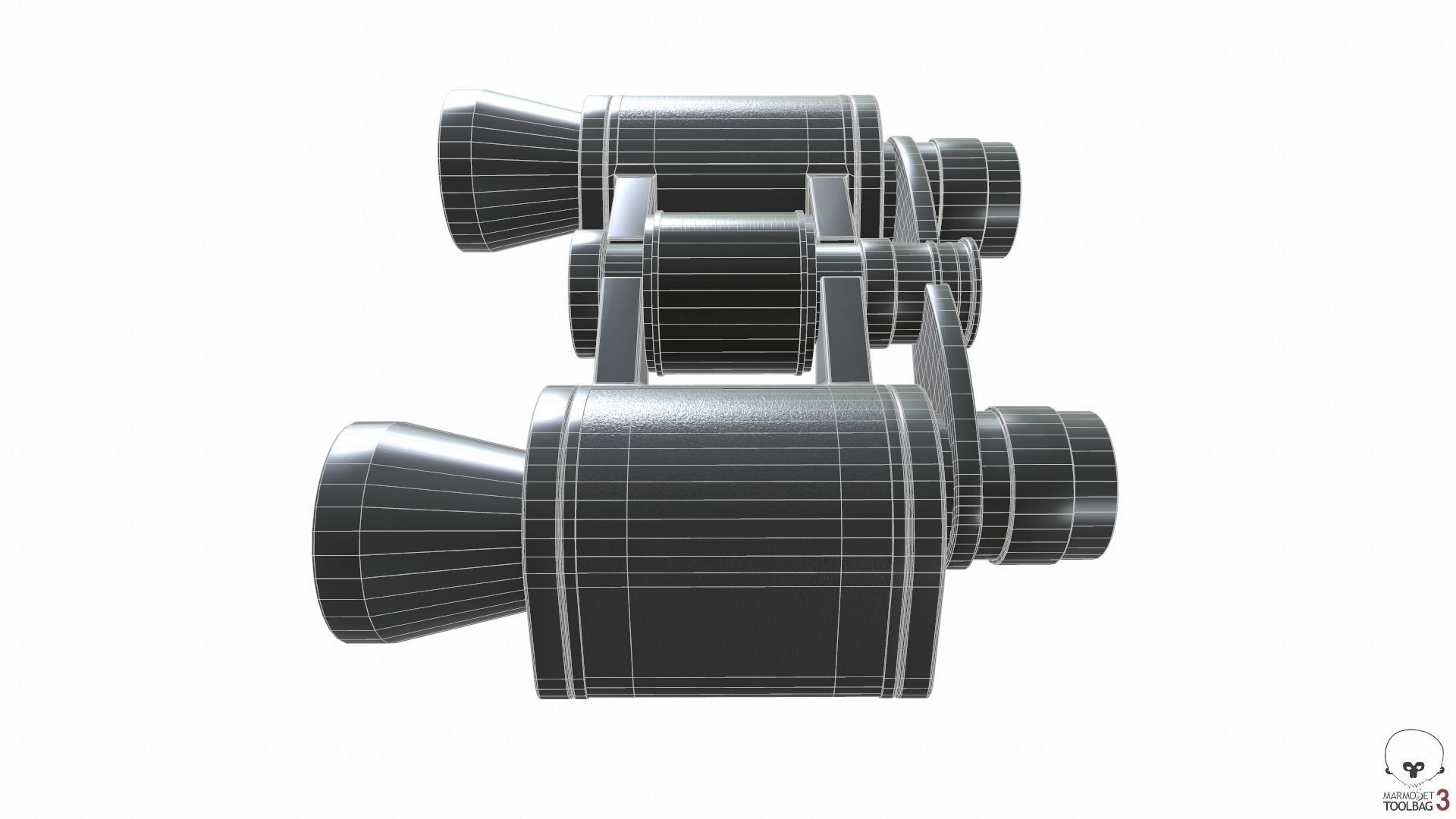 Binoculars Collection Low-poly 3D model_18
