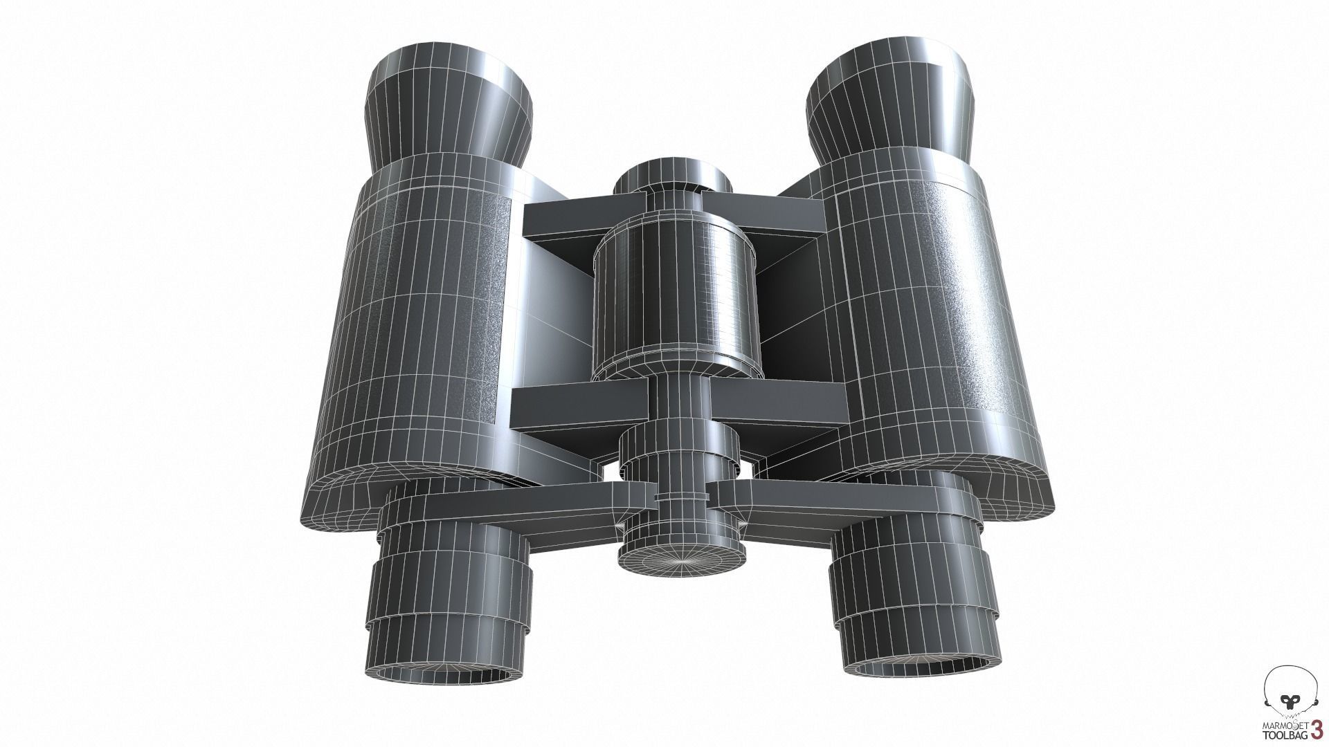 Binoculars Collection Low-poly 3D model_24