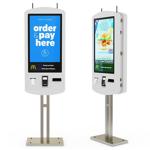 McDonalds self-service kiosk 3D model