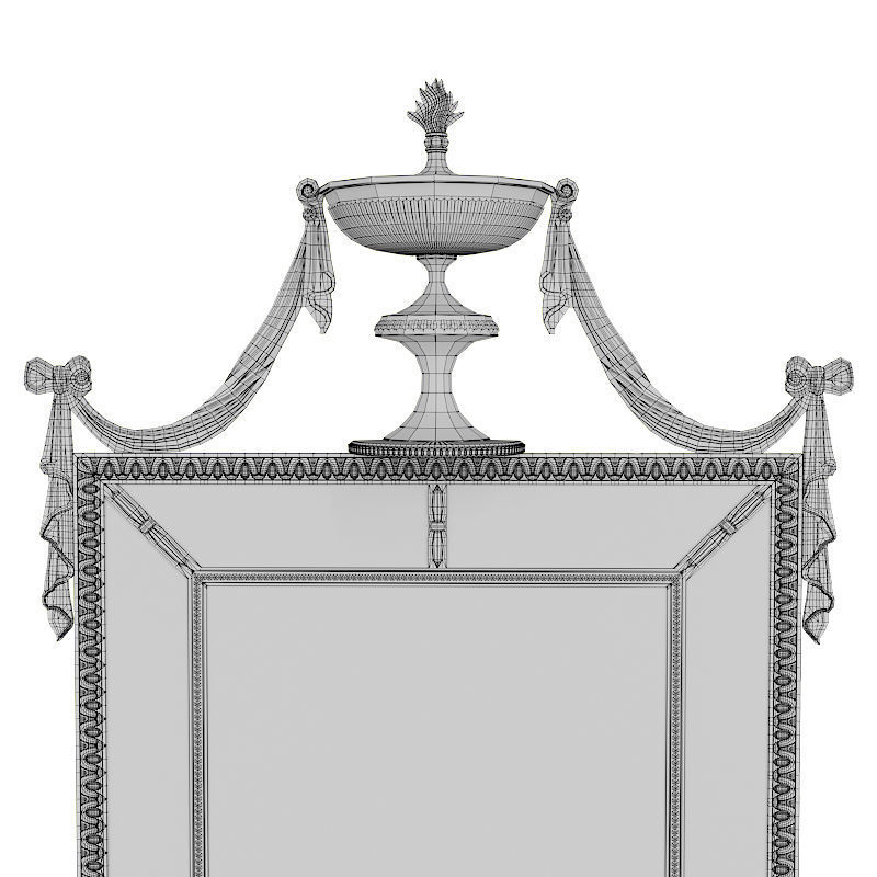 Theodore Alexander Regal Reflection Mirror 3D model_1