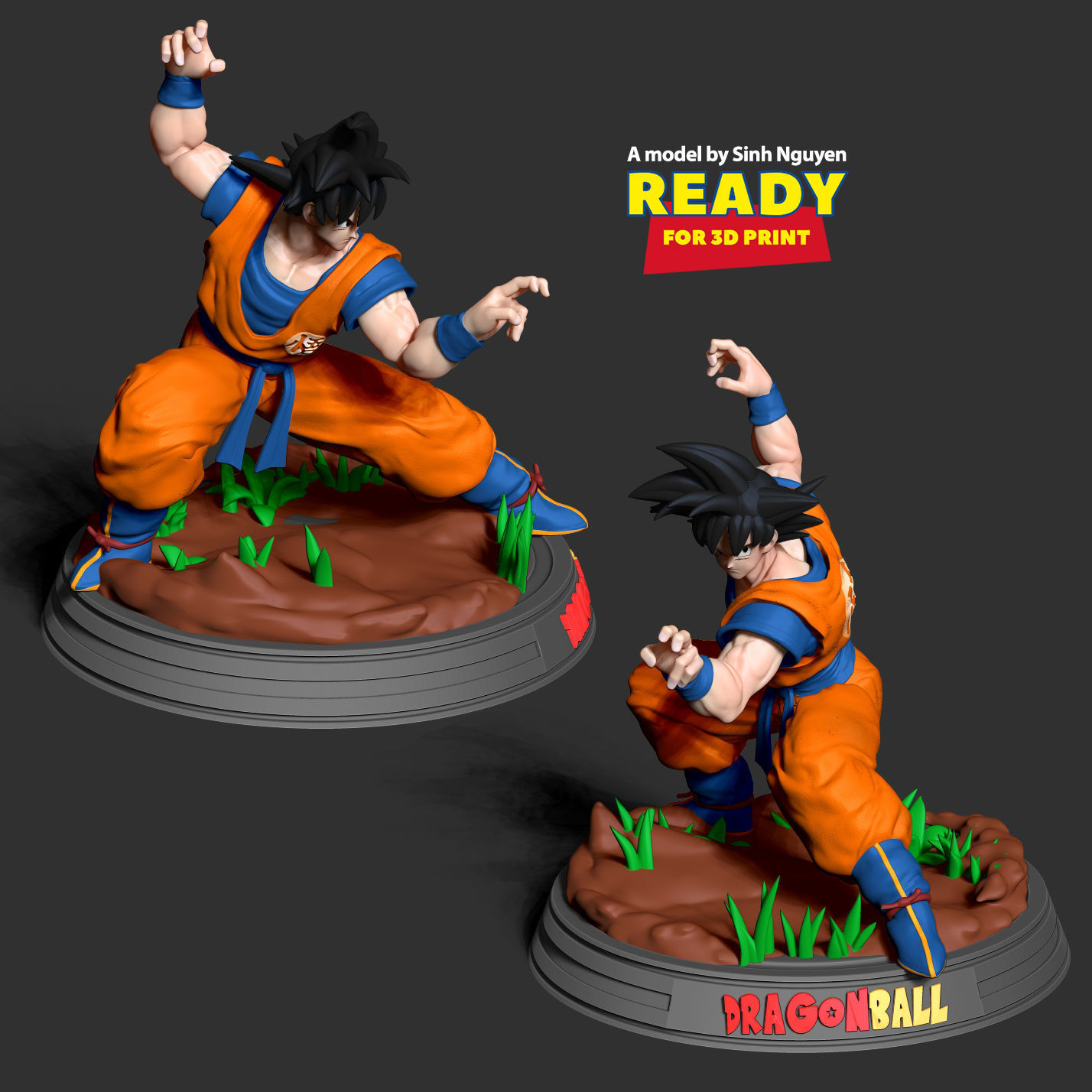 Son Goku - Ready to fight 3D print model_6