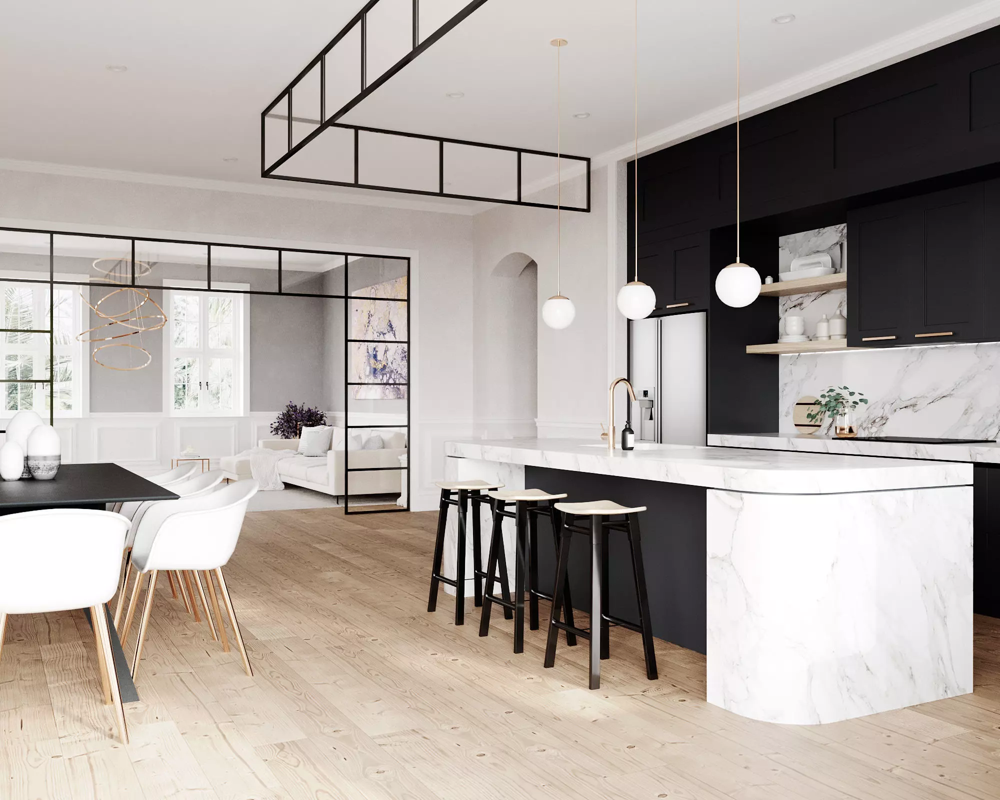 Contemporary Living - Tricorn Black 3D model