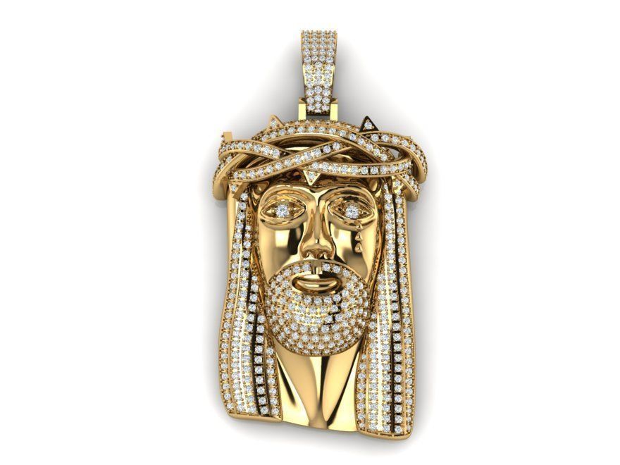 Jessu pendant 3D print model_1