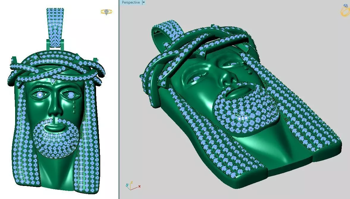 Jessu pendant 3D print model_0