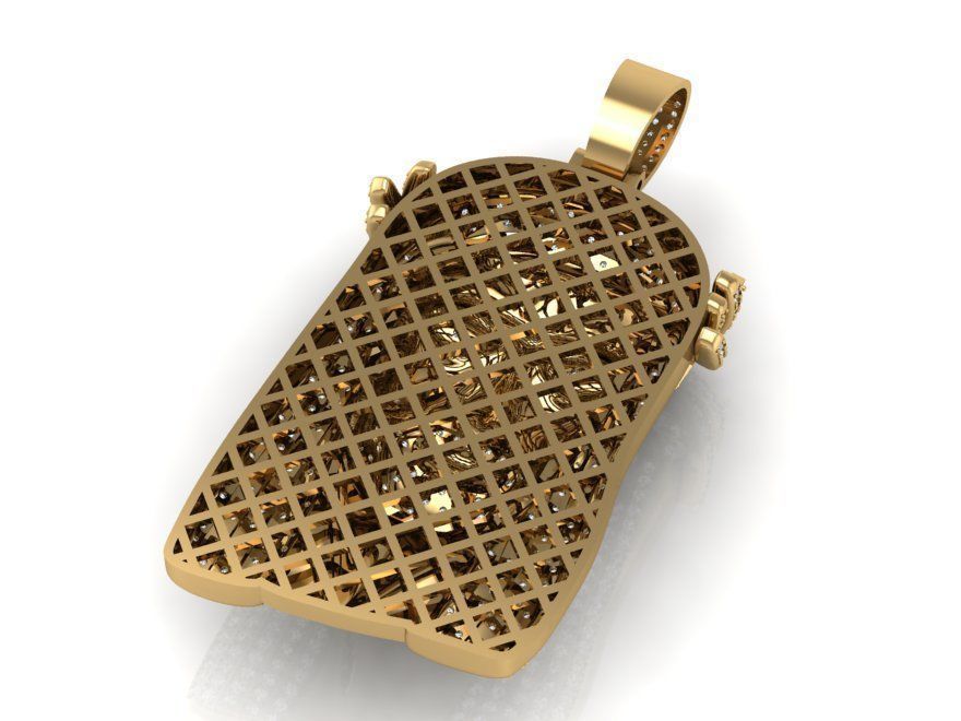 Jessu pendant 3D print model_4