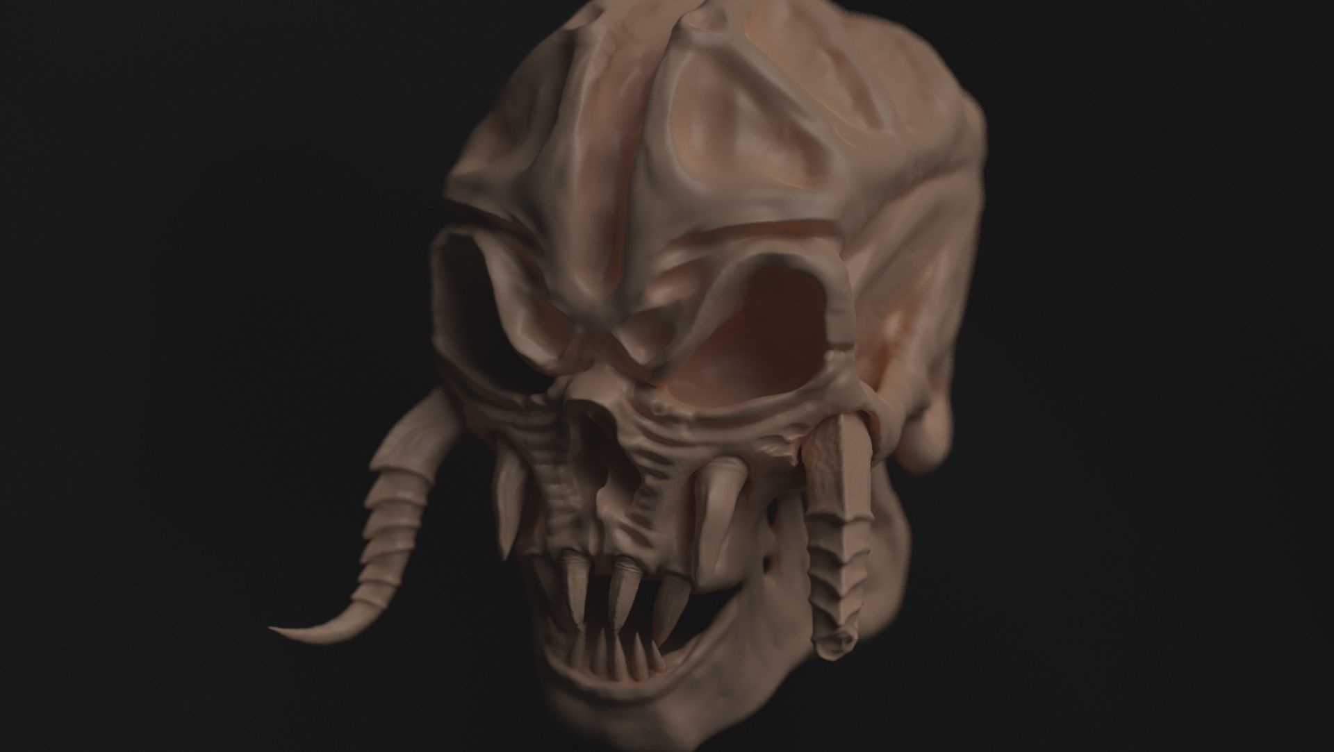 DEMON SKULL 01 by Mike Kobzar 3D model_1